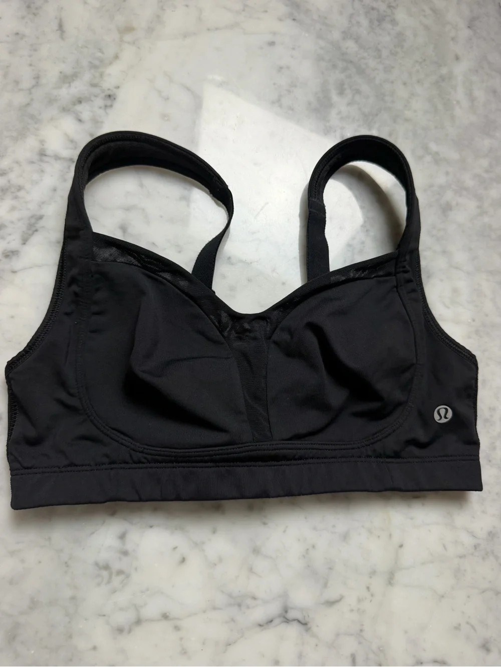 lululemon athletica Black Medium-Support Sports Bra with Logo